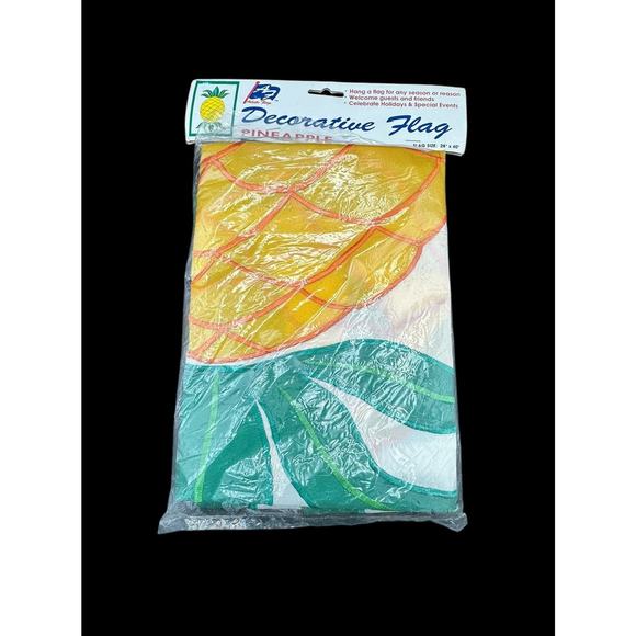 Vtg Artistic Flags PINEAPPLE Decor 28”x40” Garden Summer Day Tropical Yard Party - Picture 1 of 12